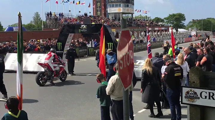 Isle of Man TT start line 2019