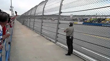 Coming past the fence at 200 mph... TALLADEGA