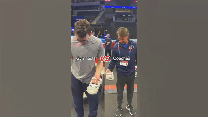 Grip strength challenge at Olympic Trials! 💪🏼#USAGTrials24 #ParisOlympics #olympics #gymnastics